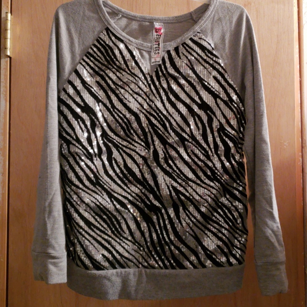 Adorable girls sequin sweatshirt